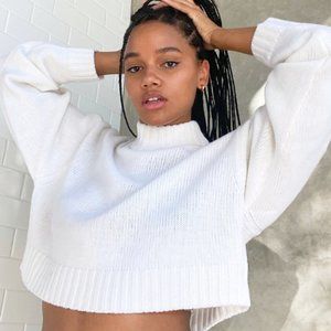 Artizia Wilfred Free White Heinen Sweater